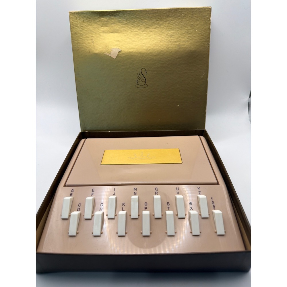 Vintage Stancraft Telephone Index Tan Mechanical Address Book Desk Organizer
